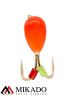 Мормышка Mikado Ice Bug вес 0,83 г., длина 9,5 мм. цвет оранжевый/золотой