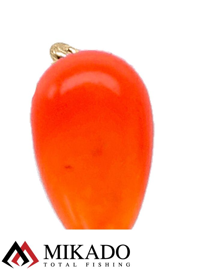 Мормышка Mikado Ice Bug вес 0,83 г., длина 9,5 мм. цвет оранжевый/золотой