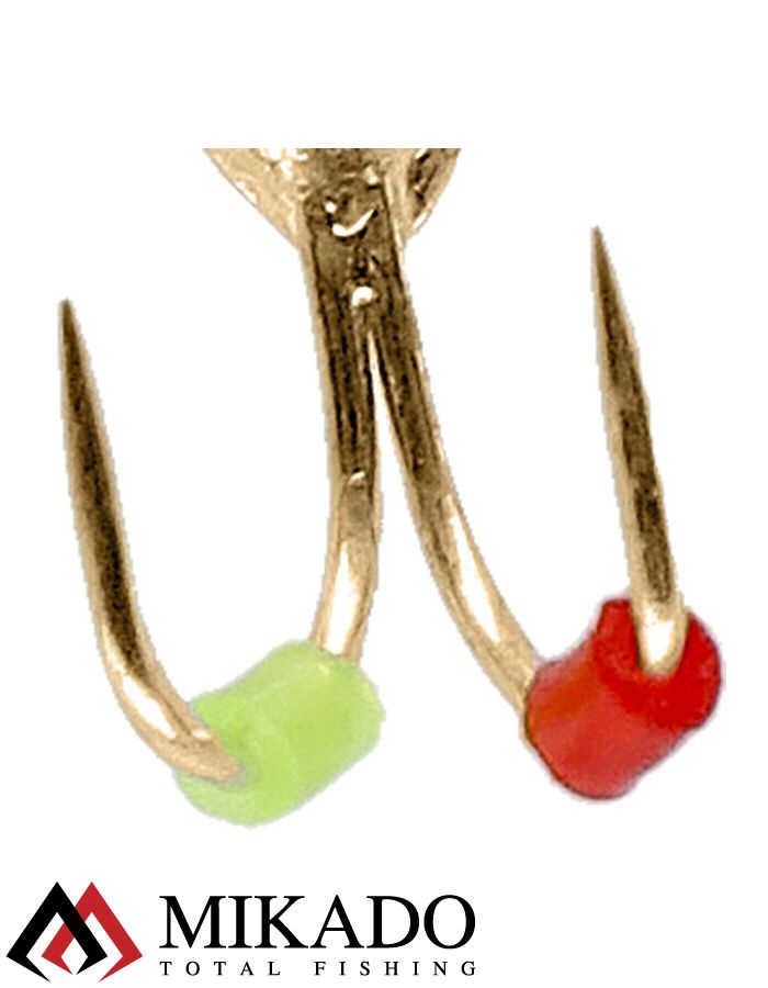 Мормышка Mikado Ice Bug вес 0,83 г., длина 9,5 мм. цвет оранжевый/золотой