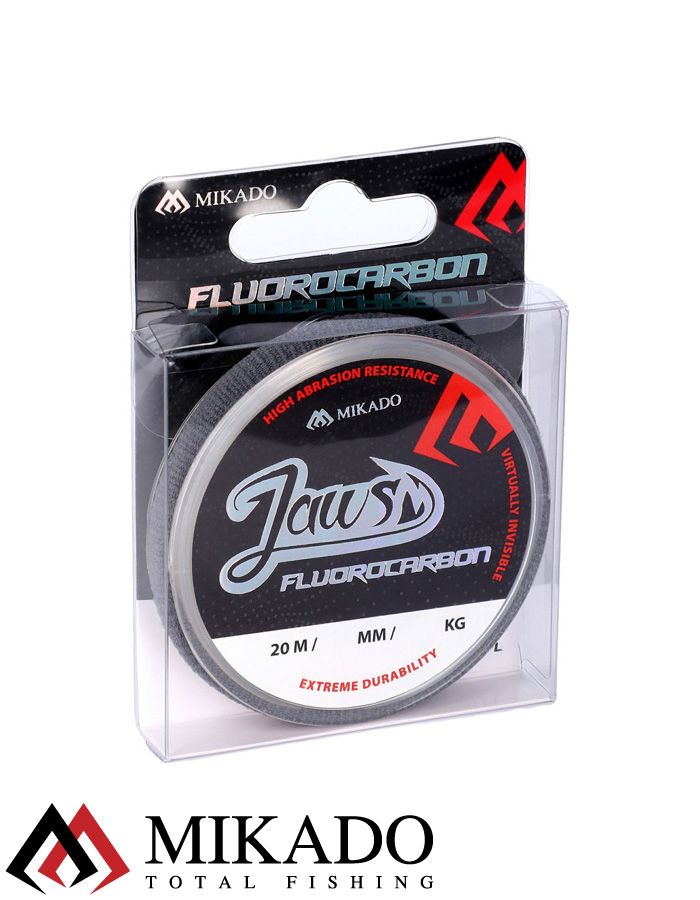 Леска флюрокарбоновая Mikado JAWS FLUOROCARBON 0,50 (20 м) - 16.55 кг.