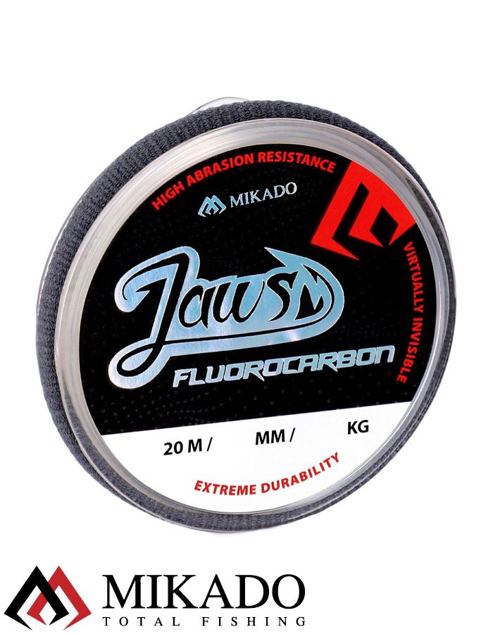 Леска флюрокарбоновая Mikado JAWS FLUOROCARBON 0,50 (20 м) - 16.55 кг.