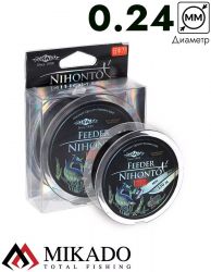 Леска мононить Mikado NIHONTO FEEDER 0,24 (150 м) - 7,50 кг,