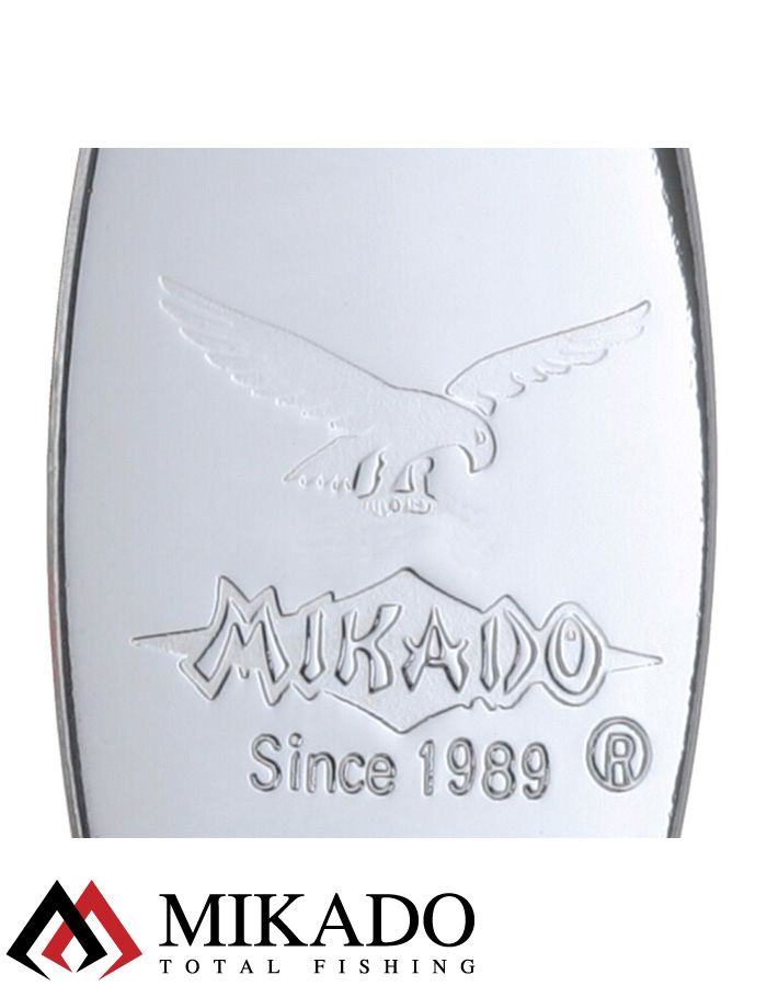 Блесна вращающаяся Mikado STREAM №4, 14 г., серебро 00, длина лепестка 60 мм.