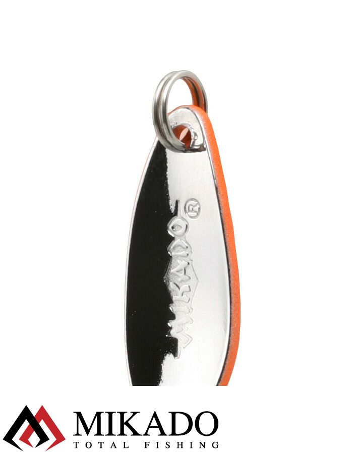 Блесна колеблющаяся Mikado MINI 2.5 г., 2.4 см., оранжевый-серебро