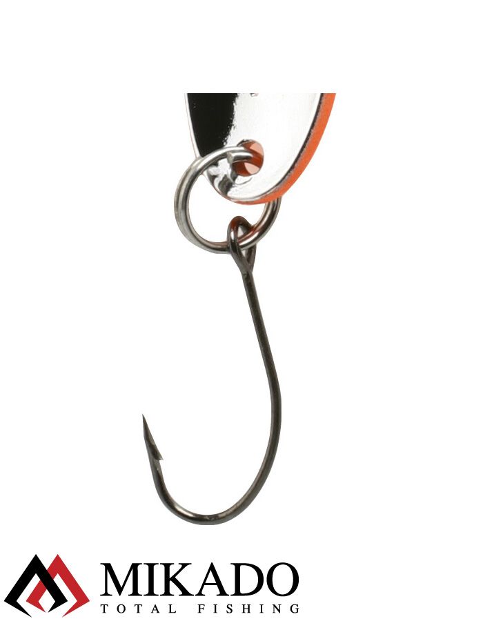 Блесна колеблющаяся Mikado MINI 2.5 г., 2.4 см., оранжевый-серебро