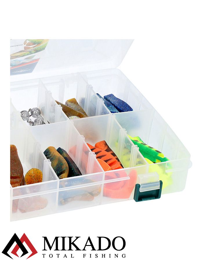 Набор силиконовых приманок Mikado (в коробке виброхв. FISHUNTER 8см-20шт.+джиг-6 шт.) FS-PZFH30
