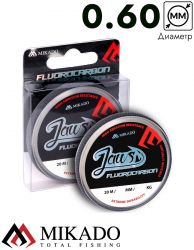 Леска флюрокарбоновая Mikado JAWS FLUOROCARBON 0,60 (20 м) - 23.58 кг.