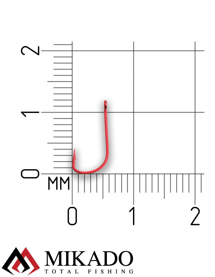 Крючки Mikado SENSUAL - SODE W/RING № 10 RED (с ушком) ( 10 шт.)
