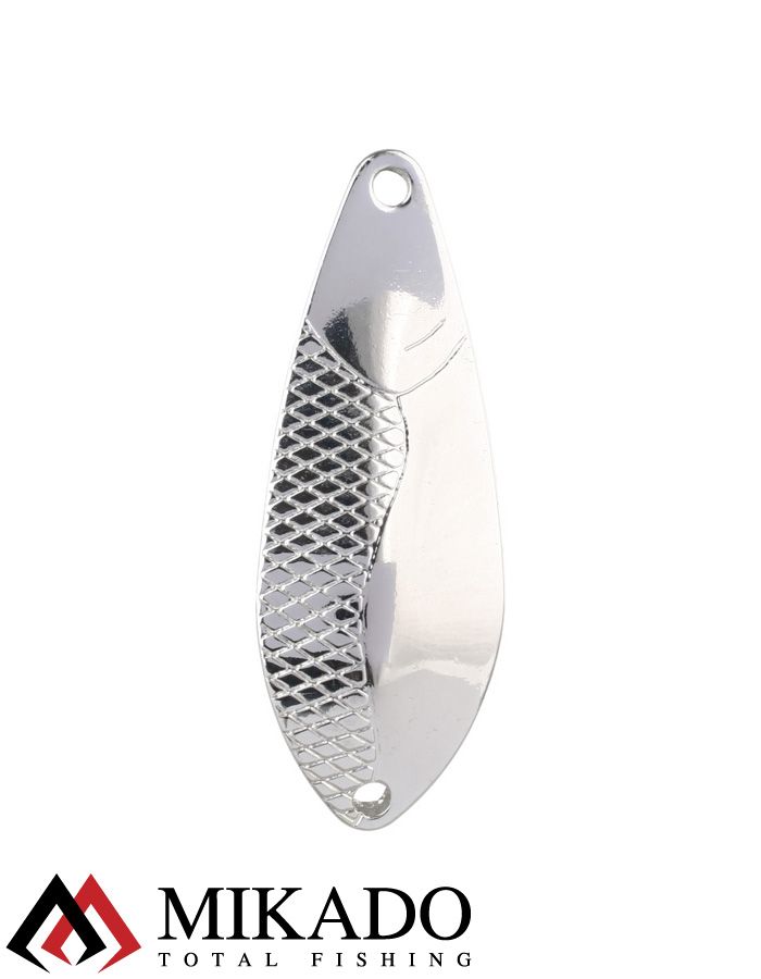 Блесна колеблющаяся Mikado DANCER №4, 23 г., 8.5 см., состаренное серебро