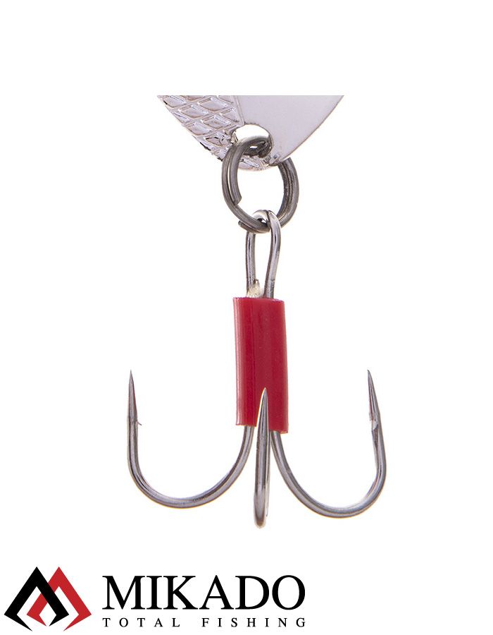 Блесна колеблющаяся Mikado DANCER №4, 23 г., 8.5 см., состаренное серебро