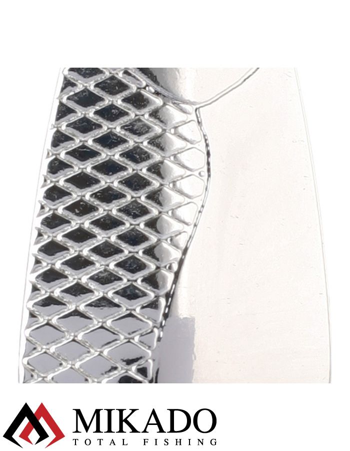 Блесна колеблющаяся Mikado DANCER №4, 23 г., 8.5 см., состаренное серебро