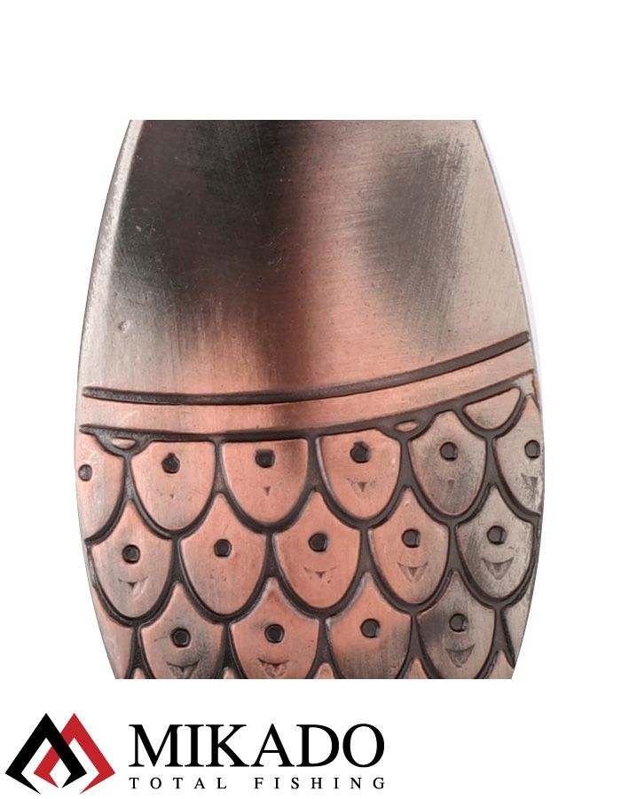 Блесна колеблющаяся Mikado ROACH №1, 8 г., 4.2 см., состаренная медь