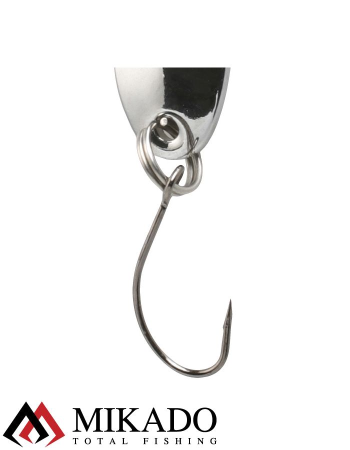 Блесна колеблющаяся Mikado MINI 2.5 г., 2.4 см., серебро-серебро