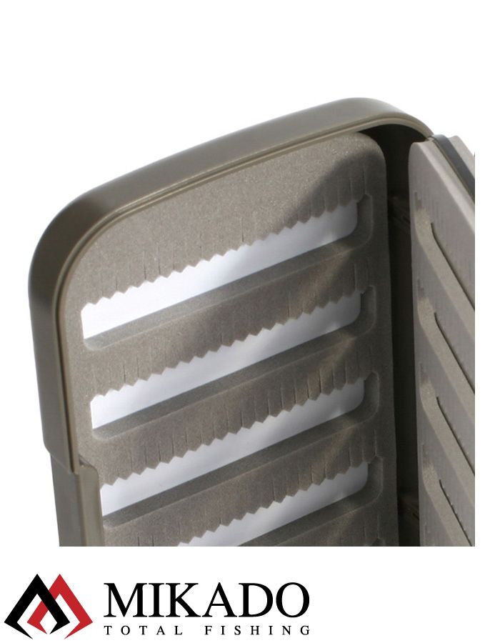 Коробка для мормышек и мушек Mikado UAM-035A-GY серая