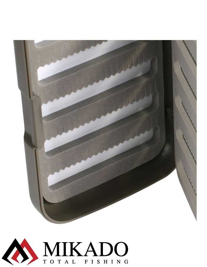 Коробка для мормышек и мушек Mikado UAM-035A-GY серая