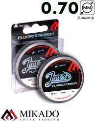 Леска флюрокарбоновая Mikado JAWS FLUOROCARBON 0,70 (20 м) - 31.25 кг.