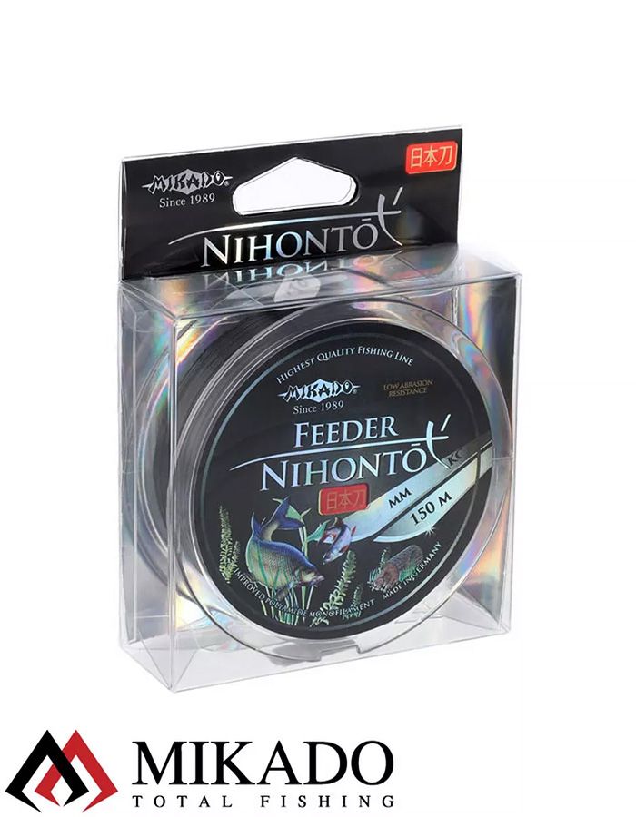 Леска мононить Mikado NIHONTO FEEDER 0,28 (150 м) - 9,40 кг.