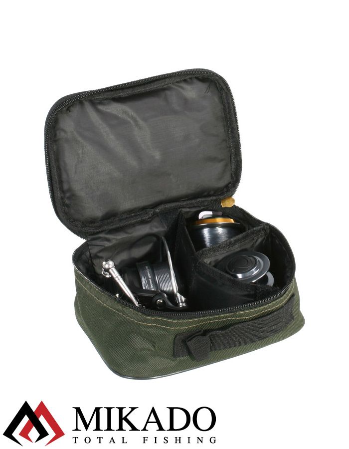 Сумка для рыболовных катушек Mikado R002G (20 х 13.5 х 9см.) зелёная