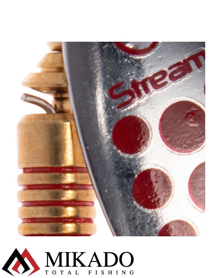 Блесна вращающаяся Mikado STREAM №4, 14 г., серебро 10, длина лепестка 60 мм.