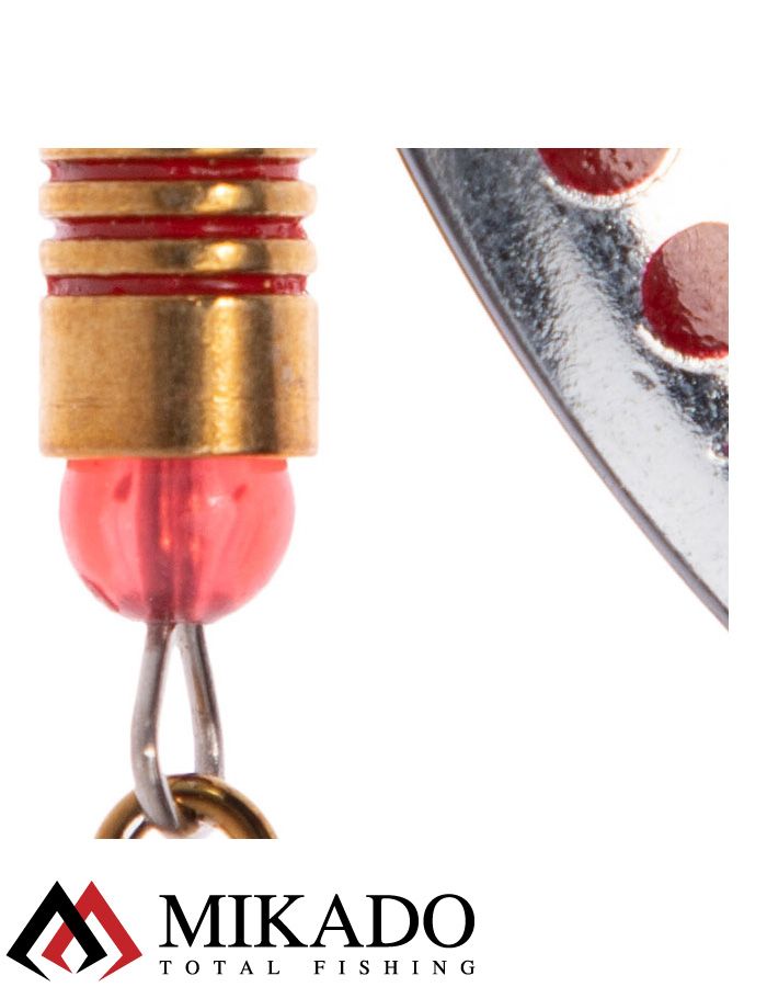 Блесна вращающаяся Mikado STREAM №4, 14 г., серебро 10, длина лепестка 60 мм.