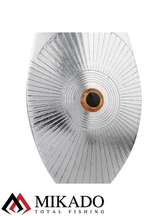 Блесна колеблющаяся Mikado GOLDEN EYES №2, 19 г., 6.7 см., серебро