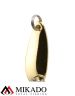 Блесна колеблющаяся Mikado MINI с хвостом 1.5 г., 2.4 см., золото-золото