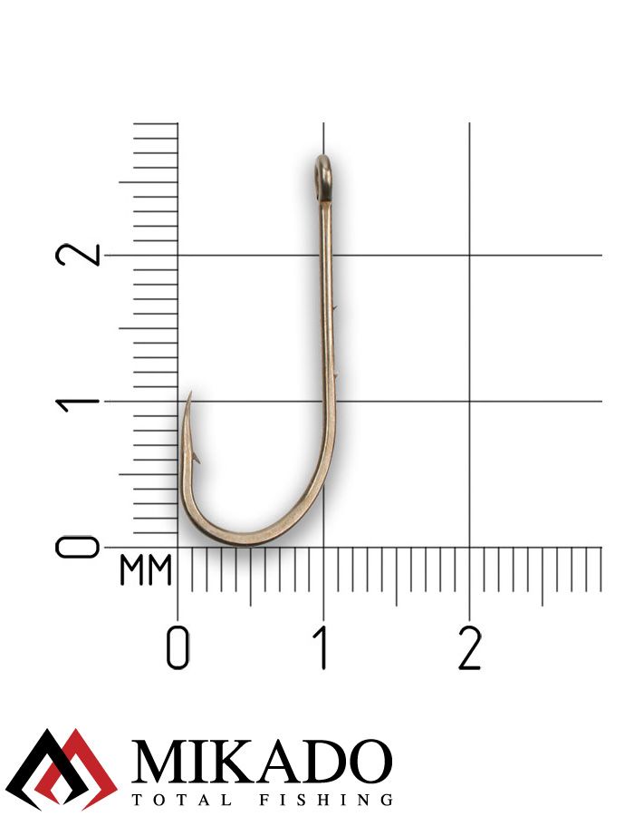 Крючки Mikado SENSUAL - BAITHOLDER №  4 BROWN (с ушком) ( 10 шт.)