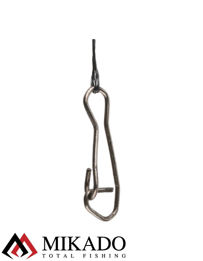 Поводок вольфрамовый Mikado Lithanium с вертлюжком и застёжкой HS 45 см. 10кг. ( 2 шт.)