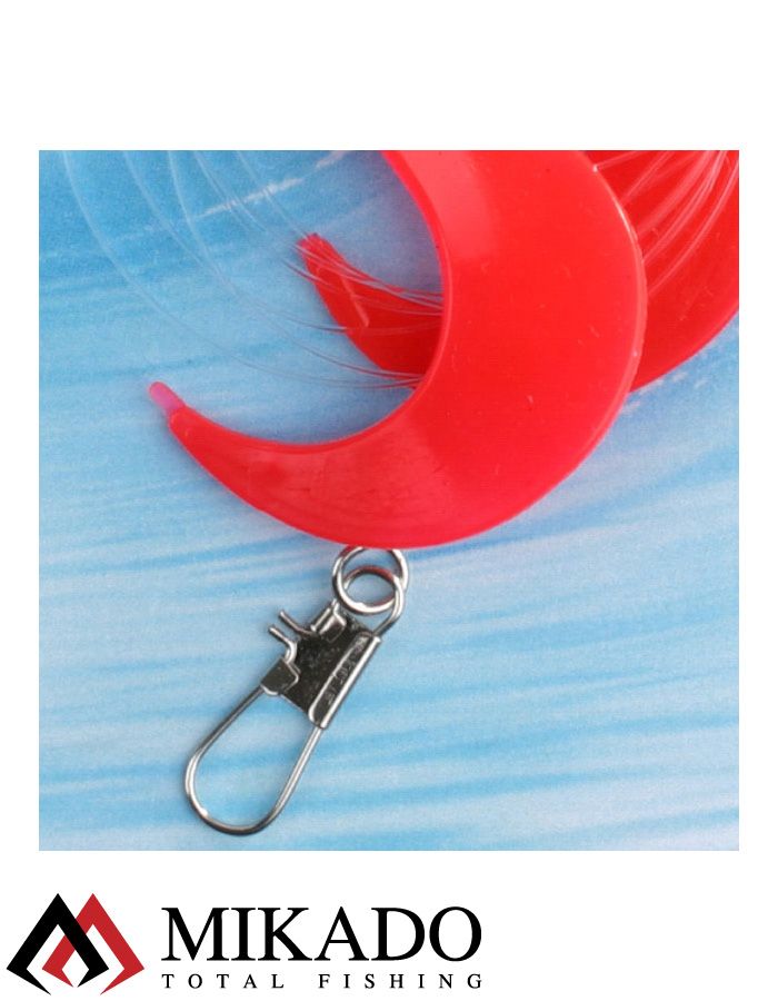 Морская оснастка Mikado PILK TWIST JIGHEAD RIG 7.5 см, 3 г. (2шт.) RED