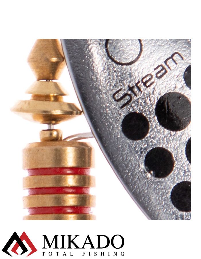 Блесна вращающаяся Mikado STREAM №4, 14 г., серебро 11, длина лепестка 60 мм.