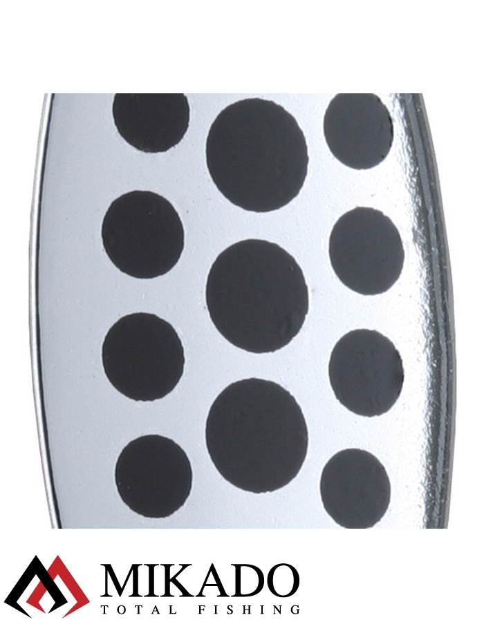 Блесна вращающаяся Mikado STREAM №4, 14 г., серебро 11, длина лепестка 60 мм.