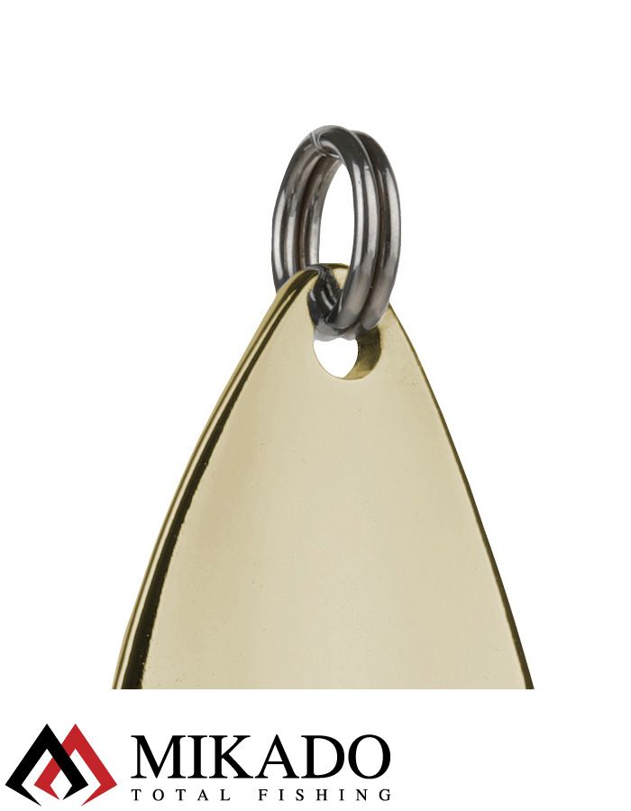 Блесна колеблющаяся Mikado ALGA №0, 10 г., 4.4 см., золото