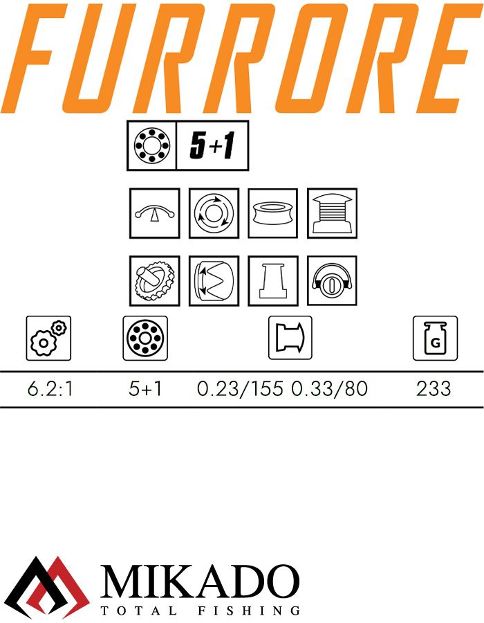 Катушка Mikado FURRORE 1006 FD
