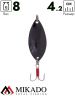 Блесна колеблющаяся Mikado ROACH №1, 8 г., 4.2 см., чернёная