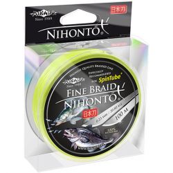 Плетеный шнур Mikado NIHONTO FINE BRAID 0,50 fluo (100 м) - 41,80 кг.