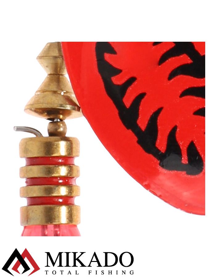 Блесна вращающаяся Mikado FOCUS №5, 12.1 г., серебро 27, длина лепестка 48 мм.