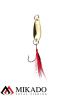 Блесна колеблющаяся Mikado MINI с хвостом 2.5 г., 2.4 см., золото-золото