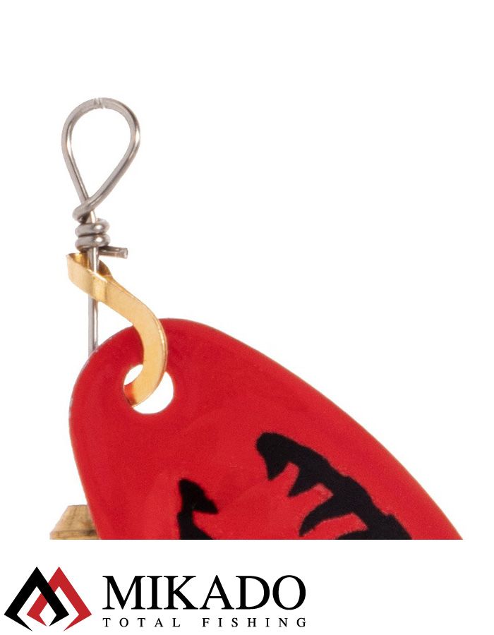 Блесна вращающаяся с кисточкой Mikado BLASTER № 3, 6 г., серебро/27