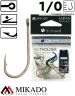 Крючки Mikado SENSUAL - BAITHOLDER № 1/0 BROWN (с ушком) ( 10 шт.)