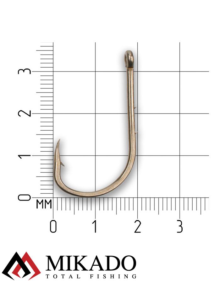 Крючки Mikado SENSUAL - BAITHOLDER № 1/0 BROWN (с ушком) ( 10 шт.)