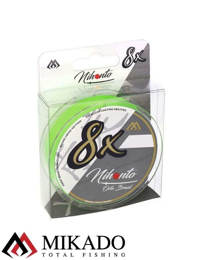 Плетеный шнур Mikado NIHONTO OCTA BRAID 0,20 fluo (150 м) - 18.10 кг.