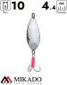Блесна колеблющаяся Mikado ALGA №0, 10 г., 4.4 см., серебро