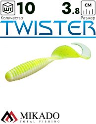 Твистер Mikado TWISTER 38 мм., 0.6 г., 16T (10 шт.)