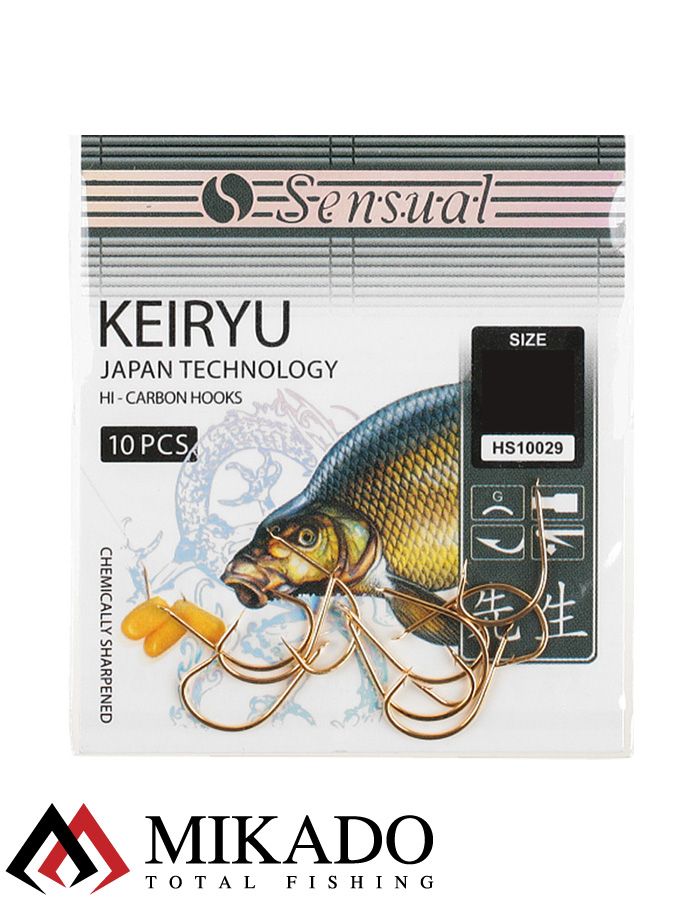 Крючки Mikado SENSUAL - KEIRYU № 8 G (с лопаткой) ( 10 шт.)