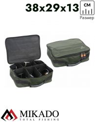 Сумка для рыболовных катушек Mikado R004G (38 х 29 х 13см.) зелёная