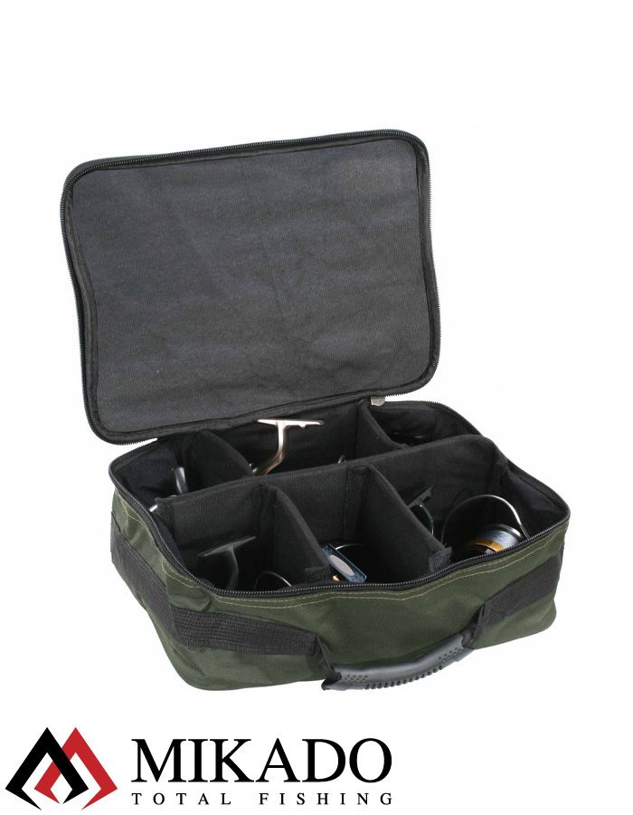 Сумка для рыболовных катушек Mikado R004G (38 х 29 х 13см.) зелёная