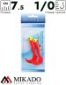 Морская оснастка Mikado PILK TWIST JIGHEAD RIG 7.5 см, 6 г. (2шт.) RED