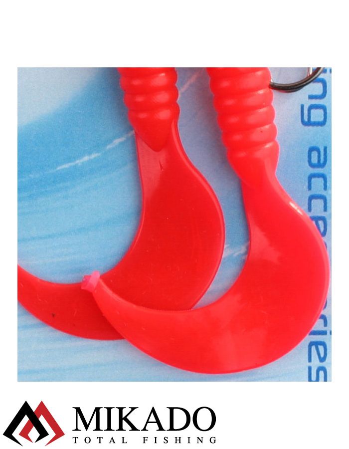 Морская оснастка Mikado PILK TWIST JIGHEAD RIG 7.5 см, 6 г. (2шт.) RED