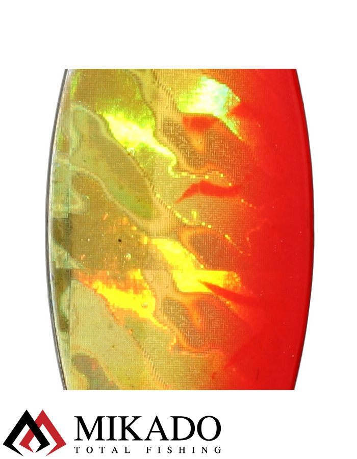 Блесна вращающаяся Mikado STREAM №4, 14 г., серебро 51 HOLO, длина лепестка 60 мм.