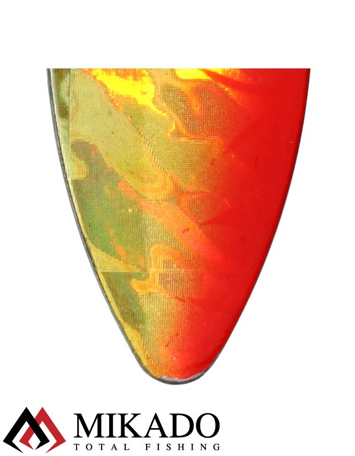 Блесна вращающаяся Mikado STREAM №4, 14 г., серебро 51 HOLO, длина лепестка 60 мм.